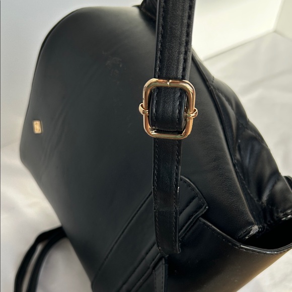 Call It Spring Black Quilted Backpack with Gold Accents - Picture 12 of 12